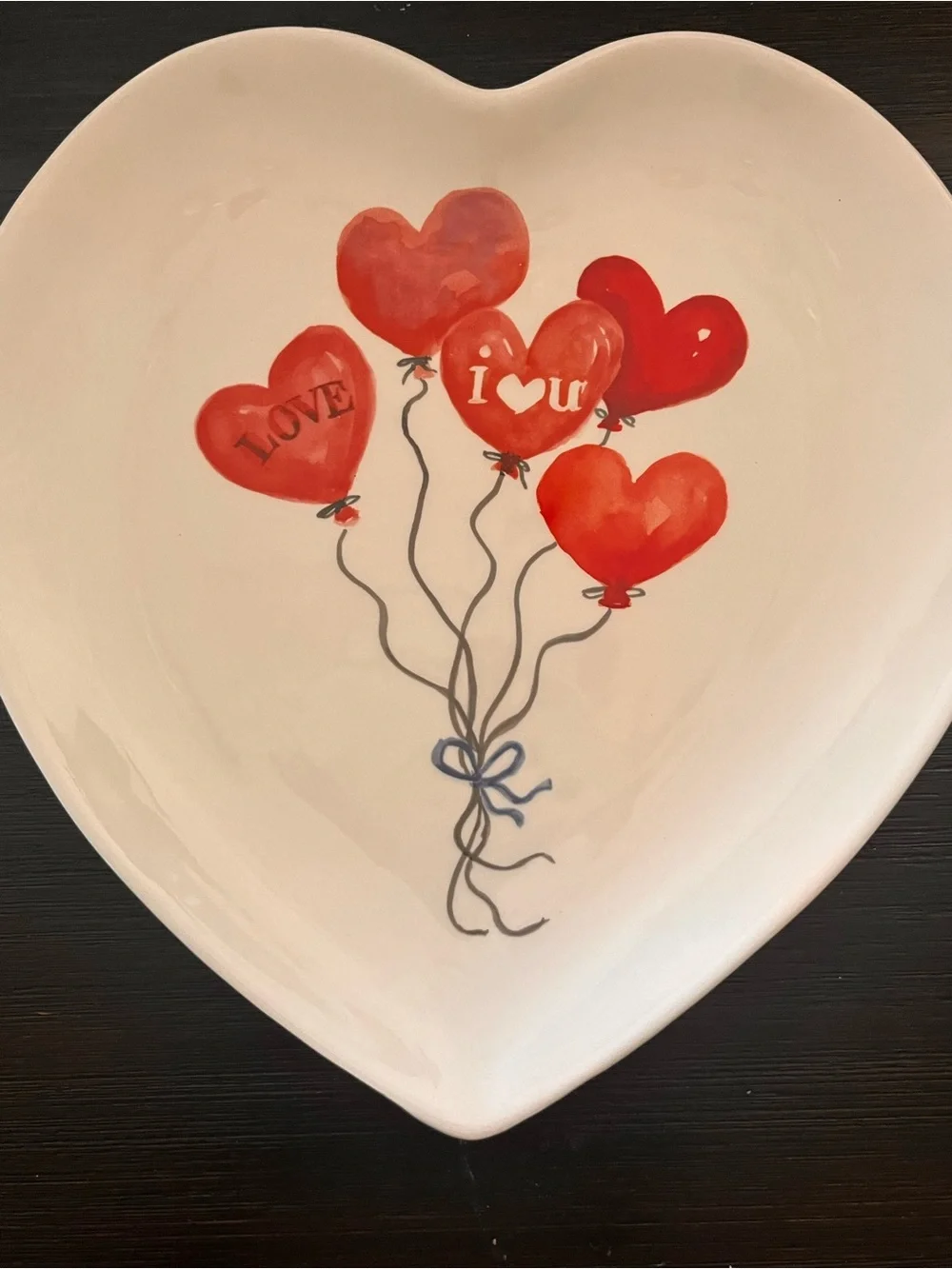 Maxcera 10 inch Love Balloon Heart Plates-2